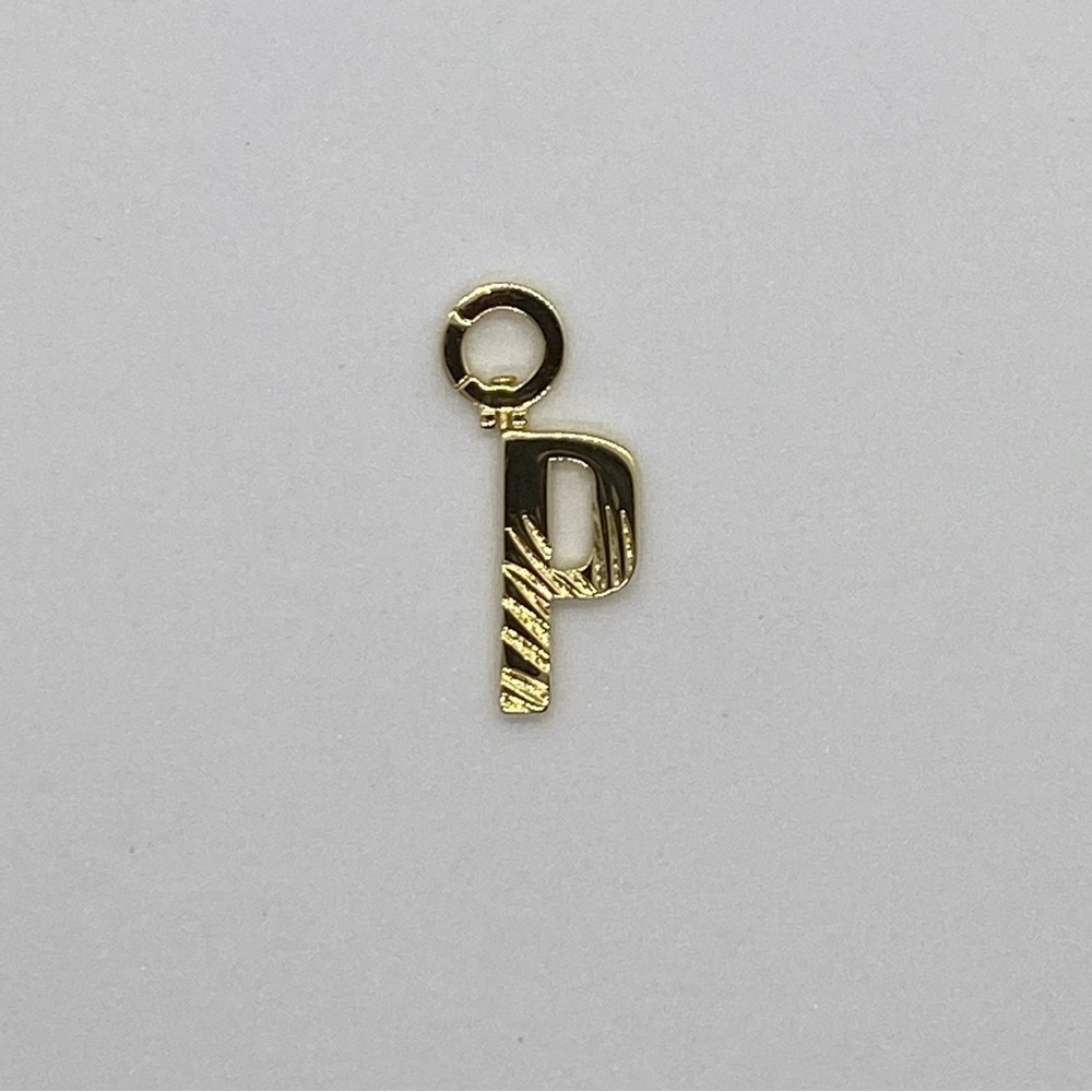 Gorjana New Parker Initial P‎ Charm 18k Gold Plated Brass - Picture 7 of 8